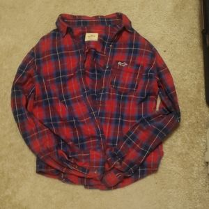 Red and Blue Hollister Flannel